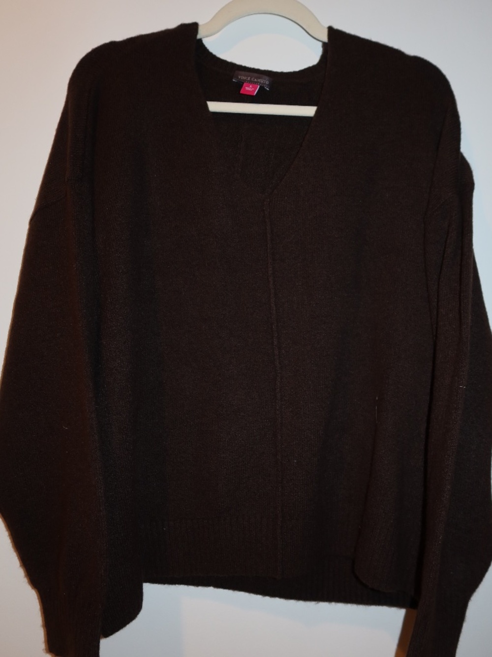 Vince Camuto Chocolate Brown Cozy Sweater Size L Women's